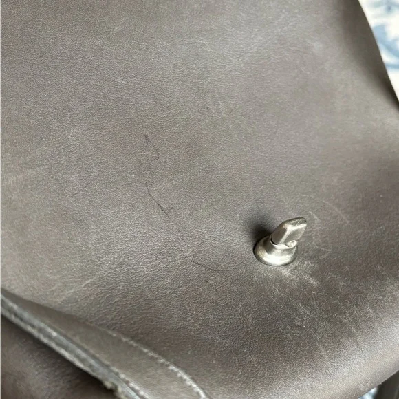 Vintage Grey Coach 9076 Companion Flap Bag - Picture 5 of 10